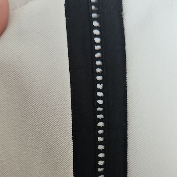 Cream Straight Leg Dress Pants with Tailored Fit - Picture 6 of 16